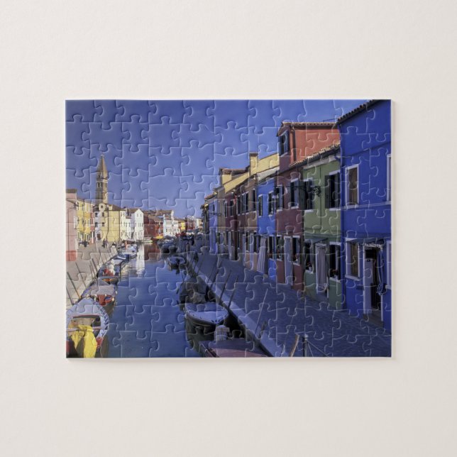 Puzzle Europa, Italia, Venecia, Isla de Murano, colorida (Horizontal)
