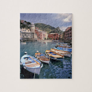 Puzzle Europa, Italia, Vernazza. Barcos pintados brillant