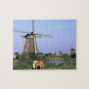 Puzzle Europa, Países Bajos, Zuid Holland, Kinderdijk.2