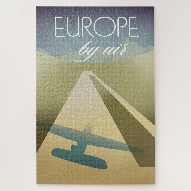 Puzzle Europa por imán aéreo (Vertical)