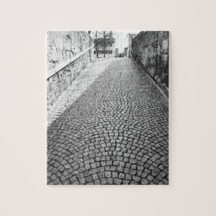 Puzzle Europa, Suiza, Zúrich. Calle empedrada,