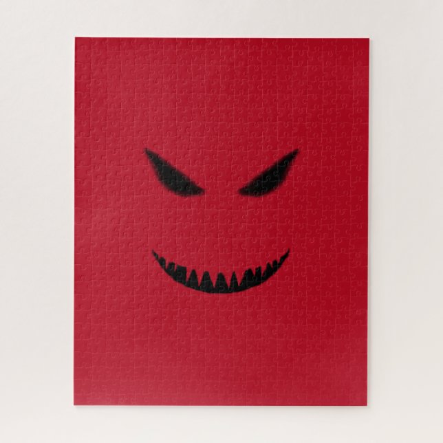 Puzzle Evil Face Hard Difficult Challenging Red Black (Vertical)