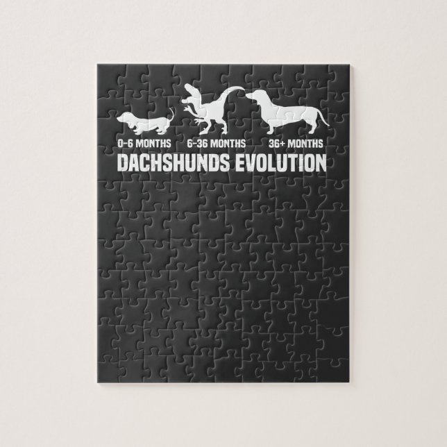 Puzzle Evoluciones de Dachshund (Vertical)