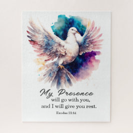 Puzzle Éxodo 33:14 Mi presencia irá con la Biblia