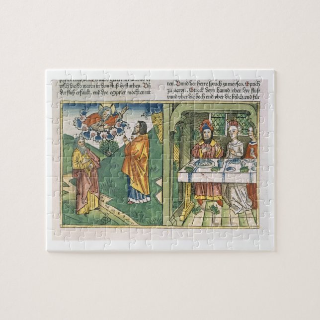 Puzzle Éxodo 8 1-15 las siete plagas de Egipto: Moses (Horizontal)