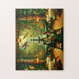 Puzzle Exotic Tiki Room Tropical Jungle Date Night