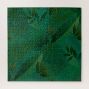 Puzzle Exóticas Hojas Tropicales Místicas de la Jungla Es