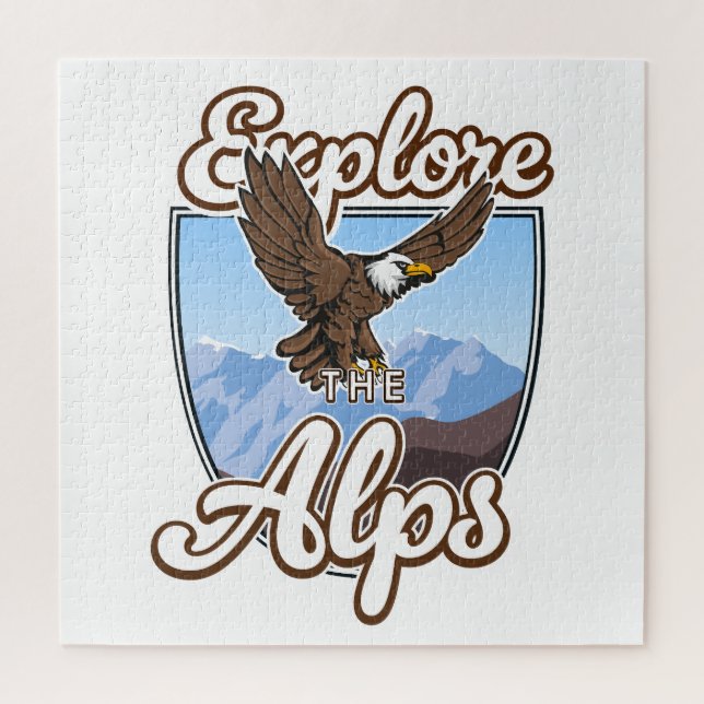 Puzzle Explora los Alpes  (Vertical)