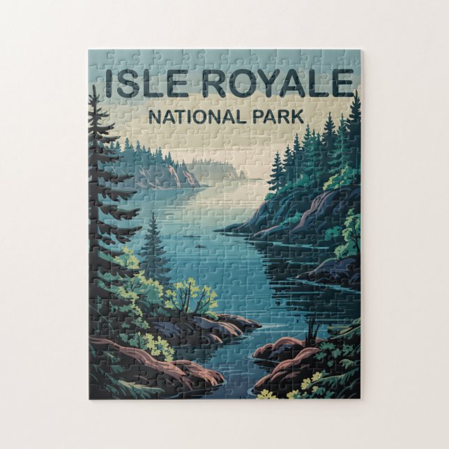Puzzle Explorar el remoto paraíso de Isle Royale Michigan (Vertical)