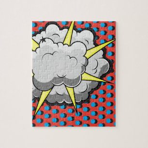Puzzle Explosión cómica del estilo del arte pop