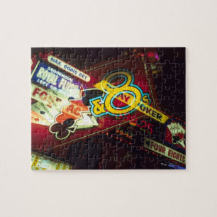 Puzzle Exposición doble, Casino interior, Las Vegas,