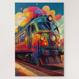 Puzzle Expreso de Medianoche de Color – Un Viaje Vibrante