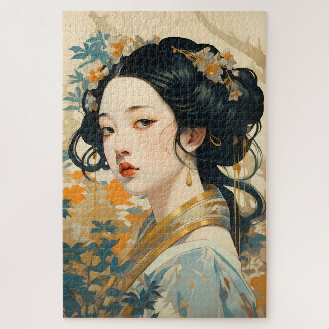 Puzzle Exquisita esencia de la elegancia china (Vertical)