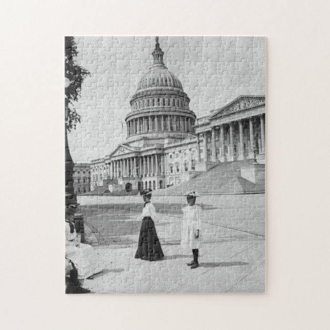 Puzzle Exterior del edificio del capitolio con las (Vertical)