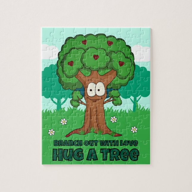 Puzzle Extiende el Amor Abraza un Árbol (Vertical)
