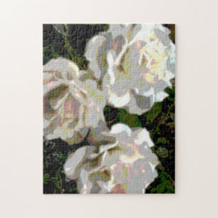 Puzzle Extracto del rosa blanco