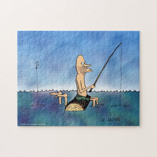 Puzzle Extraño Día Pescando Funny Personalizado rompecabe