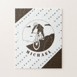 Puzzle Extreme Mountain Biking Cycling Star Cyclist Name