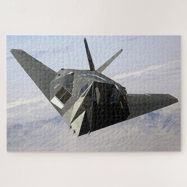 Puzzle F-117 Nighthawk: sigilo frontal (Horizontal)