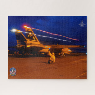 Puzzle F-14 "LANZAMIENTO NOCTURNO" TOMCAT (16x20 pulgadas