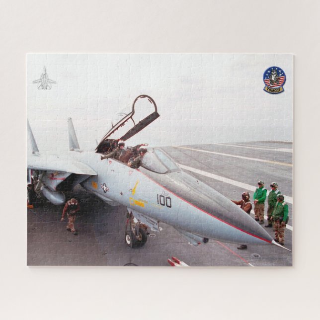 Puzzle F-14 TOMCAT "PREFLIGHT" (16x20 pulgadas) (Horizontal)