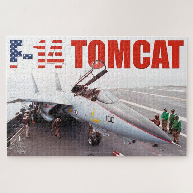 Puzzle F-14 TOMCAT "PREFLIGHT" (20x30 pulgadas) (Horizontal)