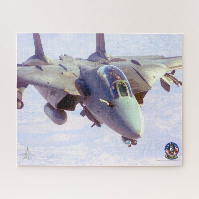 Puzzle F-14 TOMCAT “RECARGA DE COMBUSTIBLE” (16x20 pulgad (Horizontal)