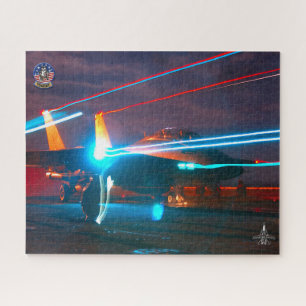 Puzzle F-14 TOMCAT “SALIDA NOCTURNA” (16x20 pulgadas)