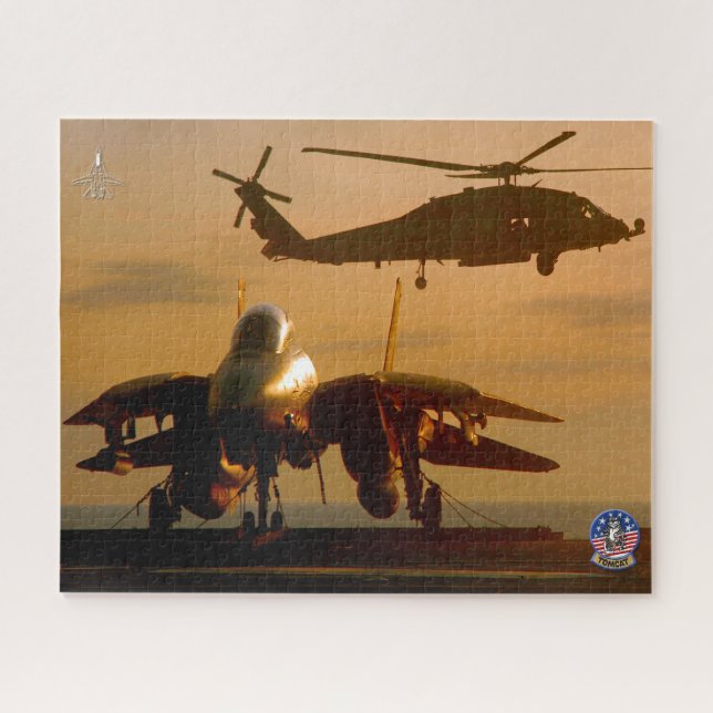 Puzzle F-14 TOMCAT "SUNSET OPS" (16x20 pulgadas) (Horizontal)