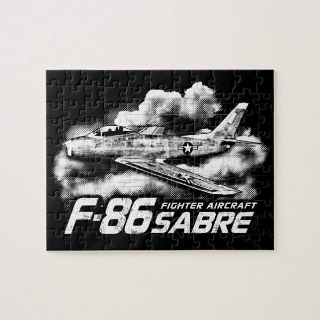 Puzzle F-86 Saber (Horizontal)
