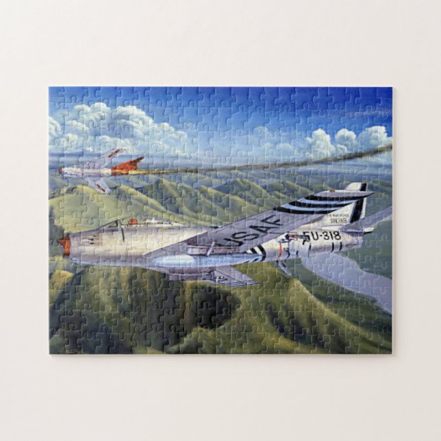 Puzzle F-86 SABRE en vuelo (Horizontal)