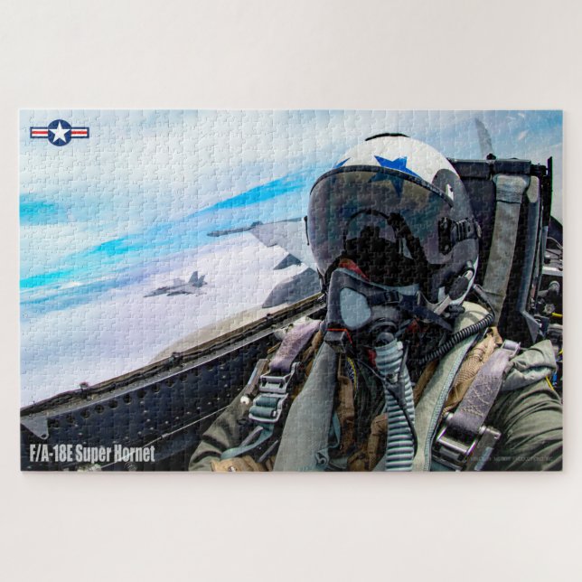 Puzzle F/A-18E SUPER HORNET PILOT (20x30 PULGADAS) (Horizontal)