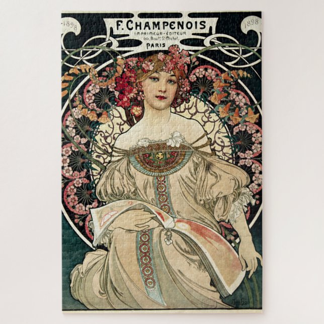Puzzle F. Champenois de Alphonse Mucha (Vertical)