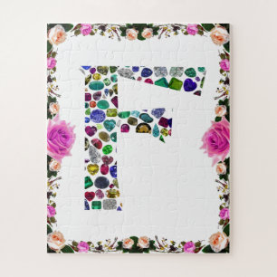 Puzzle F Diseño inicial de gema