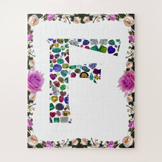 Puzzle F Diseño inicial de gema (Vertical)