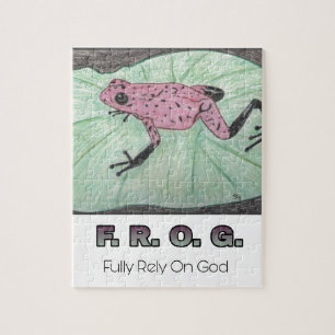 Puzzle F.R.O.G. - Confíe completamente en dios