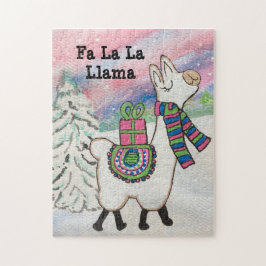 Puzzle Fa La Llama Cute Navidades Modernos