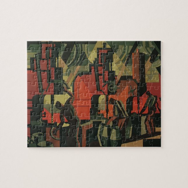 Puzzle Fabricación industrial de vintage Art Deco (Horizontal)
