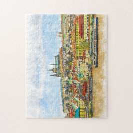 Puzzle Fabuloso Coloroso Romance Viaje