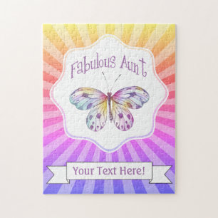 Puzzle Fabuloso regalo de mariposa tía