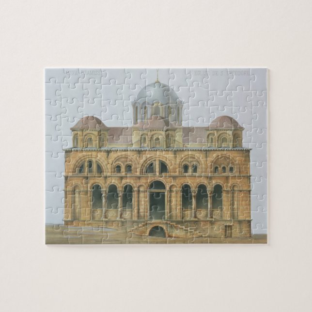 Puzzle Fachada de Mefa Dzamissi, la iglesia de St. (Horizontal)