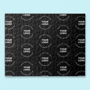 Puzzle Fácil de reemplazar logotipo y patrón de texto edi
