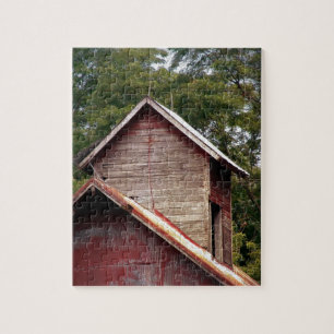 Puzzle Faded Red Barn Cupola