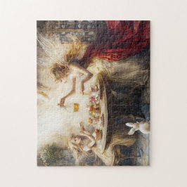 Puzzle Fairy Easter Tea Party Honey & Bunnies Spring Magi