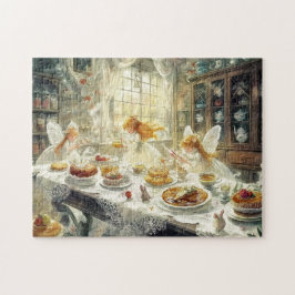 Puzzle Fairy Magic Tea Party Spring Kitchen Baking Time
