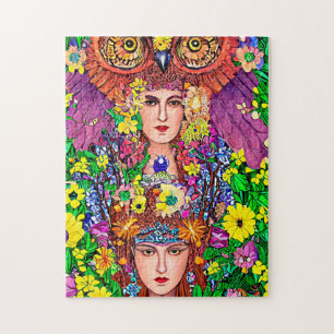 Puzzle Fairy Princess Sisters Owen Art Nouveau original