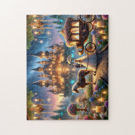 Puzzle Fairy Tale Wedding Castle Horse-Drawn Carriage