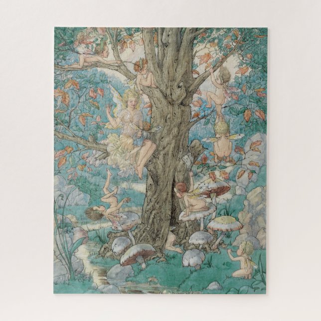 Puzzle Fairy Tree de Harold Gaze - Vintage (Vertical)