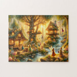 Puzzle Fairy Village Magical Fairy Homes Waterfall