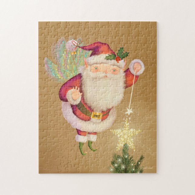 Puzzle Fairy Wings Santa (Vertical)